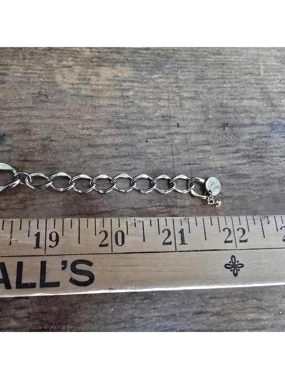 Vtg Talbots Confetti Cream Lucite Disc Statement Necklace with Gold Plated links - Picture 9 of 9